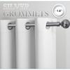 NICETOWN White & Grey Room Darkening Curtains 84 inch Long, Grommet Gradient Curtains Easy-Matching Window Treatments for Boys Bedroom/Kids Room, W52, Set of 2 view 2