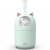 Small Humidifiers in Car,300ML Portable Air Mini Humidifier,Waterless Auto-Off Cool Mist Diffuser for Bedroom,Kid Babyroom,Home,Office Desktop,Travel,USB plug in,2 Mist Modes,Quiet,Green view 1