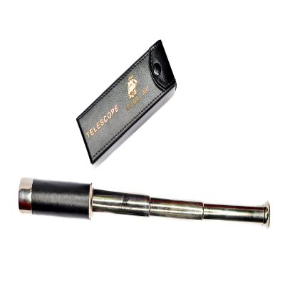 Sailor's Art Antique Brass Telescope Vintage Look-Premium Quality with Glass Optics-Fully Calibrated High Magnification Celestial Viewing-Antique Home Decor (Style 5)