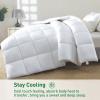 100% Viscose Made from Bamboo Comforter for Hot Sleepers- Breathable Cooling Silky Soft Duvet Insert King Size-with 8 Corner Tabs- All Season Comforter (102x90 Inches, White) view 4