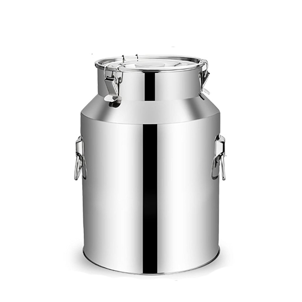 Sealed Barrels, 201 Stainless Steel Oil Storage Barrels/soup Barrels, Thickened Transport Tanks, for Milk Barrels, Fermentation Wine Barrels (Size : 14L)