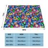 Butterfly Color Flannel Fleece Throw Blankets Soft Microfiber Blanket for Sofa Bed Travel Bedroom Blanket 80"x60" view 3