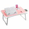 HGTRH Portable Adjustable Laptop Bed Desk Stand Tray Table Cup Holder, Bed Table Tray Dorm Room with Storage Drawer Adjustable 6-Level Tilt Angle for Eating Reading Working on Bed Couch view 1