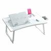 HGTRH Portable Adjustable Laptop Bed Desk Stand Tray Table Cup Holder, Bed Table Tray Dorm Room with Storage Drawer Adjustable 6-Level Tilt Angle for Eating Reading Working on Bed Couch view 1