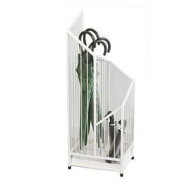 DCFV Irregular Shape Metal Umbrella Stand Entryway Freestanding Umbrella Rack Nordic Style Umbrella Storage Rack Umbrella Holder for Entryway Metal Mesh 3 Colors