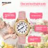 MAUJOY Women Talking Watch, American Accent Clear and Loud That Speaks The Time, Date or Alarm Time for The Elderly, Visually Impaired or Blind view 2