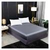 DSMYYXGS Natural Mulberry Silk Fitted Sheet Luxury Solid Color Real Silk Mattress Cover Double Queen Size Elastic Band Bed Sheet (Color : White, Size : Pillowcases40x60cmx2) view 2