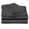 3 Piece Set - 800 Thread Count Long Staple Cotton Sateen Weave Quality Bed Fitted Sheet Fits Upto 18'' - 24'' Inch, 3 PC Set - 1 Fitted Sheet & 2 Pillowcase (King, Dark Grey Solid) view 1