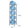 5-Tier Water Jug Holder Rack Stainless Steel, Water Bottle Detachable Rack Organizer Heavy and Durable Water Bottle Carrier with Holder Easy Assemble for Kitchen Drawing Room view 2