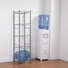 5-Tier Water Jug Holder Rack Stainless Steel, Water Bottle Detachable Rack Organizer Heavy and Durable Water Bottle Carrier with Holder Easy Assemble for Kitchen Drawing Room view 4