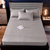 CFYCYHDZHT Cozy T Shirt Soft Thick Quilted Non Slip Deep Pocket Fitted Sheets, Cartoon Printed Mattress Protector for Boys Girls Bedroom Light Grey 100200cm view 1