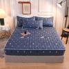 CFYCYHDZHT Comfy Sheets Thick Quilted Non Slip Deep Pocket Fitted Sheets, Cartoon Printed Mattress Protector for Boys Girls Bedroom Dark Blue 1 100200cm view 1