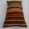 16''x39'' Striped Lumbar Pillowcase, Ethnic Pillow Throw, Bohemian Decor Pillowcase, Kilim Home Decor Pillowcase, Turkish Kilim Pillow Throw, Unique Designed Kilim Pillow Cover, Boho Sofa Pillow Cover view 1