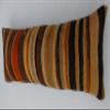 16''x39'' Striped Lumbar Pillowcase, Ethnic Pillow Throw, Bohemian Decor Pillowcase, Kilim Home Decor Pillowcase, Turkish Kilim Pillow Throw, Unique Designed Kilim Pillow Cover, Boho Sofa Pillow Cover view 4