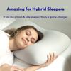 C CUSHION LAB Deep Sleep Pillow, Patented Ergonomic Contour Design for Side & Back Sleepers, Orthopedic Cervical Shape Gently Cradles Head & Provides Neck Support & Shoulder Pain Relief - Calm Grey view 4