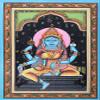Exotic India Goddess Ashta Matrika - WATER COLOR PAINTING ON PATTI FOLK ART FROM THE TEMPLE TOWN PURI (ORISSA) - view 1