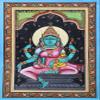 Exotic India Goddess Ashta Matrika - WATER COLOR PAINTING ON PATTI FOLK ART FROM THE TEMPLE TOWN PURI (ORISSA) - view 1