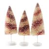 Bethany Lowe Designs Candy Cane Bottle Brush Trees, Set of 3 view 3