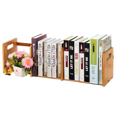 Bookshelf Children's Desktop Storage Rack Retractable Small Children's Desktop Home Storage Rack/Freely Retractable Storage Rack (Color : Wood Color, Size : 32-6018.520.5cm)
