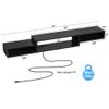 FABATO 71" Floating TV Stand with Power Outlet Wall Mounted Media Console Cabinet Shelf Under TV for Cable Box Audio Video Black view 3