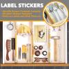 SpaceAid Bamboo Drawer Dividers (Need 2.35" Deep Drawer) Kitchen Adjustable Drawer Organizers, Expandable Organization for Home, Office, Dressers and Bathroom, 6 Dividers (13.25-17 in) view 4