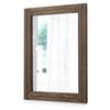 AAZZKANG Rustic Wood Mirror Rectangle Decorative Wall Hanging Mirrors with Frame Large 20"x16" for Bedroom Living Room Bathroom Home Entryway view 1