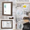 AAZZKANG Rustic Wood Mirror Rectangle Decorative Wall Hanging Mirrors with Frame Large 20"x16" for Bedroom Living Room Bathroom Home Entryway view 3