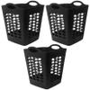 3 Packs of Great Mainstays Flexible Black Laundry Hamper, Great Laundry Basket 20" (3-Pack) view 1