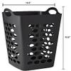 3 Packs of Great Mainstays Flexible Black Laundry Hamper, Great Laundry Basket 20" (3-Pack) view 4