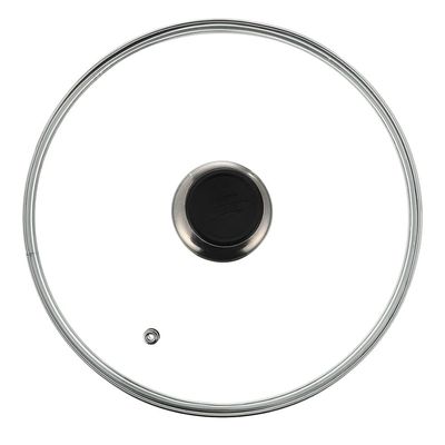 11 inch Glass Pan Lid Tempered Lid with Knob Handle, Replacement Skillets Lid Universal Pots Cover for Frying Pan Woks Stock Pots