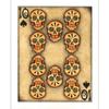 10 by Gabe Londis Sugar Skull Poker Mancave Latino Artist Unstretched Canvas Art view 1