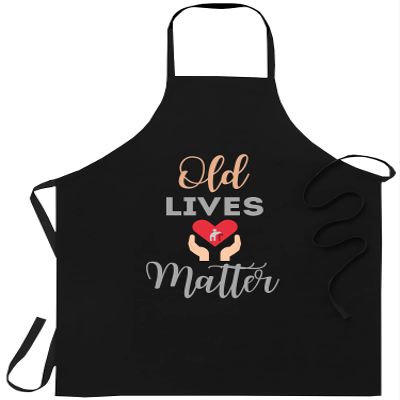 Birthday Apron - Best Birthday for Mom Dad - Old lives matter 40th 50th 60th birthday men women Cooking Aprons Kitchen Decor