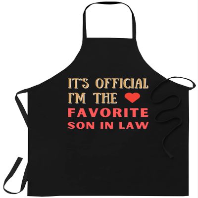 xPuffer Lawyer Black Apron Kitchen - mens favorite son in law from far mor in law Cooking Aprons Kitchen Decor