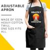 Yoga Black Apron Kitchen - Funny Heavily Meditated Yoga Meditation Birthday Cooking Aprons Kitchen Decor view 2