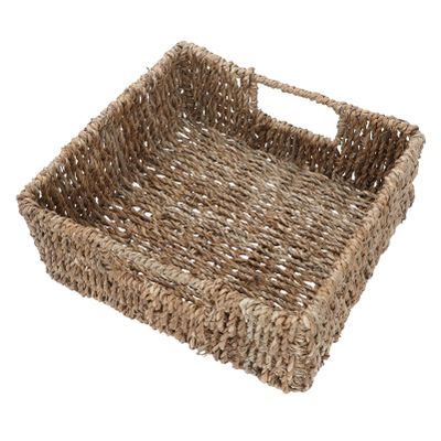 Cabilock 1pc Japanese-style Woven Basket for Storage and Decoration for Bathroom Living Room Parties Versatile Decorative Straw Basket