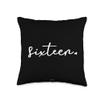 16th Birthday for Girls Sixteen Age 16 Year Old Teen Party Throw Pillow view 1