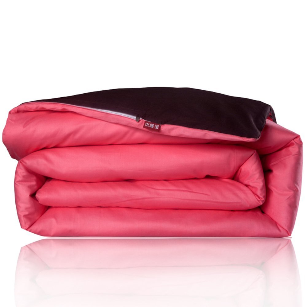 100% Cotton Solid Color Quilt Cover,Duvet Cover Ultra Soft Microfiber Fade Resistant Hypoallergenic Breathable Comforter Cover-p 220x240cm(87x94inch)