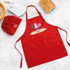 AILIN Custom Name Kids Apron Chef Hat Set For Boy Girl Cooking Baking Painting Craft view 2