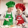 AILIN Custom Name Kids Apron Chef Hat Set For Boy Girl Cooking Baking Painting Craft view 4
