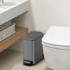 Cesun Small Bathroom Trash Can with Lid Soft Close, Step Pedal, 6 Liter / 1.6 Gallon Stainless Steel Garbage Can with Removable Inner Bucket, Anti-Fingerprint Finish (Gray) view 2
