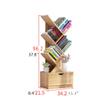 FABAX Bookcase Bookshelf Tree Shaped Standing Storage Shelf Bookcase Display Shelf Suitable for Home and Office Space Saving Bookshelves Creative Bookshelf (Color : Ivory White) view 2