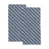 2-Piece Polyester Towel Set, Absorbent Blue Stripe Hand Towel, Bath Towel, Soft and Comfortable, Machine Wash 30x15 Inches view 1