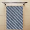 2-Piece Polyester Towel Set, Absorbent Blue Stripe Hand Towel, Bath Towel, Soft and Comfortable, Machine Wash 30x15 Inches view 4