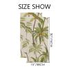 2-Piece Polyester Towel Set, Absorbent Tropical Palm Tree Hand Towel, Bath Towel, Soft and Comfortable, Machine Wash 30x15 Inches view 3