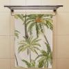 2-Piece Polyester Towel Set, Absorbent Tropical Palm Tree Hand Towel, Bath Towel, Soft and Comfortable, Machine Wash 30x15 Inches view 4