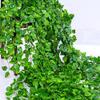 12 Pack 86.6-inch Artificial Ivy Leaves, False Vines, Silk Ivy Wreaths, Green Artificial Hanging Plants, Wedding Wall Decoration, Party Room Decoration (Ivy Vine) view 4