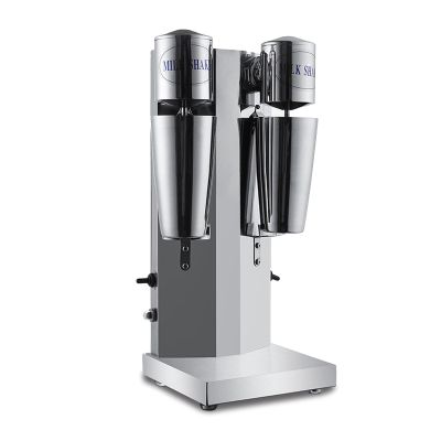 AIZYR 220V Dual Head Electric Milkshake Maker, Milkshake Machine with 2 Speed Adjustable & Mixing Cup for Tea Shop, Beverage Shop, Coffee Shop