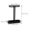 HWLL Small Space Metal Umbrella Stand with 4 Hooks, Home Office Hallway Entryway Umbrella Rack Holder, Storage Organizer for Cane Walking Sticks (Color : Black) view 3
