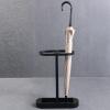 HWLL Small Space Metal Umbrella Stand with 4 Hooks, Home Office Hallway Entryway Umbrella Rack Holder, Storage Organizer for Cane Walking Sticks (Color : Black) view 4