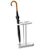 HWLL Small Space Metal Umbrella Stand with 4 Hooks, Home Office Hallway Entryway Umbrella Rack Holder, Storage Organizer for Cane Walking Sticks (Color : White) view 1